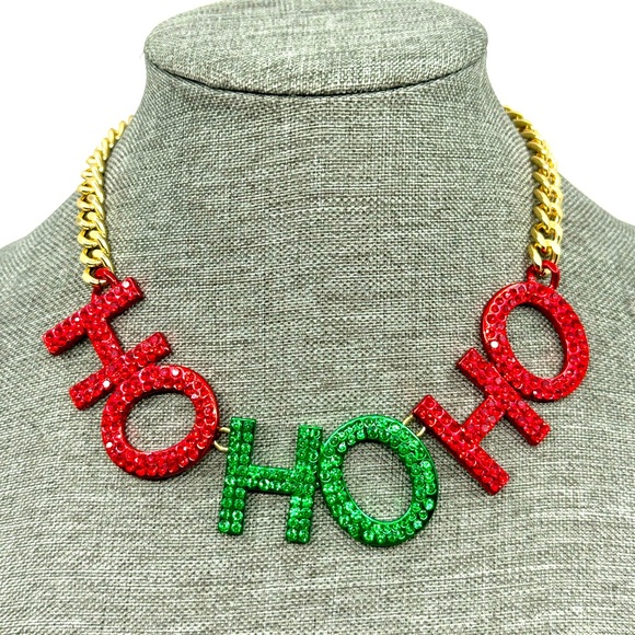 Betsey Johnson ‘Ice Queen’ HoHoHo Necklace/Earrings NWT! - Picture 2 of 15